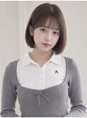 王道可愛いアイドルボブシースルーバング暗髪ボブレイヤー黒髪
