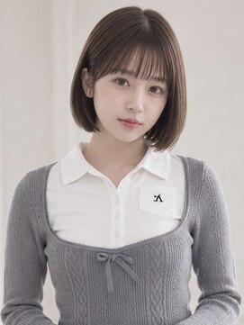 ユーフォリア エヌ 池袋サンシャイン通り店(Euphoria +n) 王道可愛いアイドルボブシースルーバング暗髪ボブレイヤー黒髪