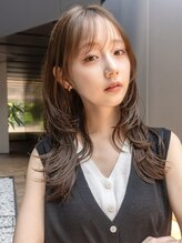 スミス 秋葉原(Smith)&nbsp;レイヤーカットハッシュカット顔まわりミディアムロング