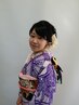 【およばれ着物スタイル】ヘアーセット＋メイク＋着付け￥15400