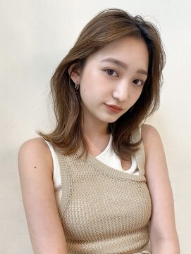 カナン 銀座(CANAAN) くびれレイヤー　フェザーバング　シアーベージュ