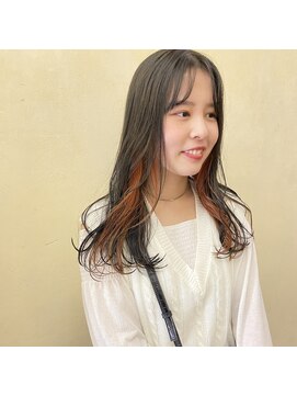 インサイドアウト(IN SIDE OUT+) インナーカラー / インナーオレンジ / ロング【IN SIDE OUT+】