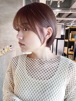 アルバム 池袋(ALBUM) 丸みショート_グレージュカラーボブウルフ_ba421761