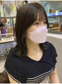 韓国風鎖骨ヘア/外ハネミディアム/大人かわいい愛されヘア