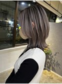 レイヤースタイル×バレイヤージュ_silky grey ash_