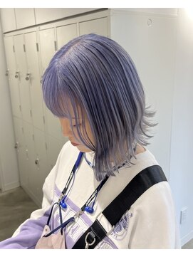 ユーフォリア 新宿通り(Euphoria) 10代20代/ハイトーンボブ/ラベンダーカラー