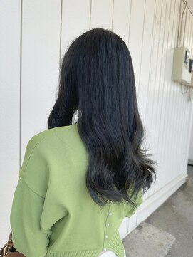 ヘアーサロン リアン 鴻巣店(hair salon Rien) ハイライト/レイヤーカット/リバース巻き/韓国/ブルーブラック