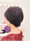 ショートカットアレンジ編み込み/ヘアセット