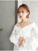 【La fith】きりっぱなしボブ×アプリコットブラウン
