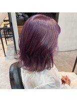 グラ デザイン アンド ヘアー 天王寺店(GRAS DESIGN & HAIR by HEADLIGHT)&nbsp;ブドウパープル×ロブ