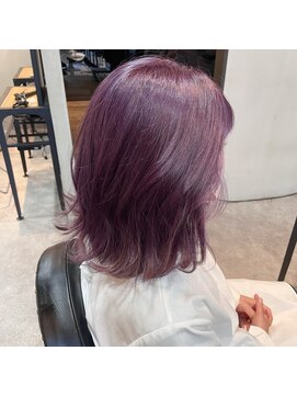 グラ デザイン アンド ヘアー 天王寺店(GRAS DESIGN & HAIR by HEADLIGHT) ブドウパープル×ロブ
