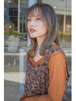 ヘアー ラニッシュ 流山セントラルパーク店(hair Lanish) 大人可愛いフェザーバング×アースカラー