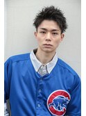 爽やかアップバング.束感スタイル mizuno