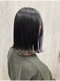 外ハネボブ×イヤリングカラー【TELAHAIR牛久】
