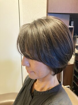 アンツ サザンリゾート 茅ヶ崎店(ANT'S Southern Resort) デザインカラー/レイヤーカット/ウェットヘア/オリーブベージュ