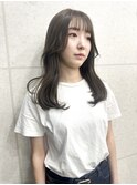【Anli☆岩瀬萌】オリーブベージュ くすみカラー くびれ巻き