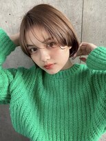 マルツ 銀座(maltu)&nbsp;ショートことりベージュニュアンスカラー前髪あり大人ショート