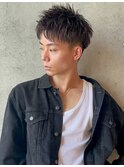 メンズショート×ツイストパーマ