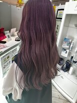 ヘアーデザイン ラクーナ(hair design La cuna) ラベンダー×ピンク