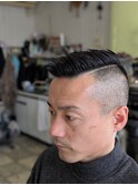 震災刈りフェード＋ライン