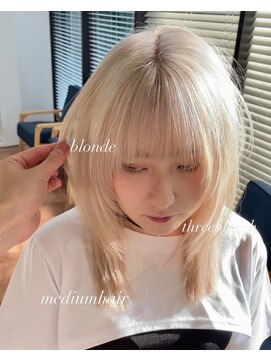 ジュイル シブヤ(JEWIL SHIBUYA) 色落ちしない！？抜きっぱなしブロンドカラー