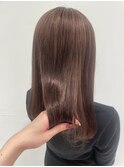 ブリーチなしピンクベージュ