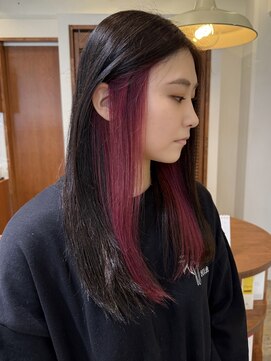 コレット 大宮(collet) チェリーピンク×インナーカラー/ケアブリーチ/デザインカラー