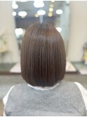 モテヘア愛され結べるボブナチュラルカールグレージュ