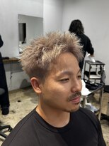 ザデイ カットアンドカルチャーショップ(THE DAY CUT&CULTURE SHOP)&nbsp;ハイトーンスパイキーショート【ミルクティーベージュ】