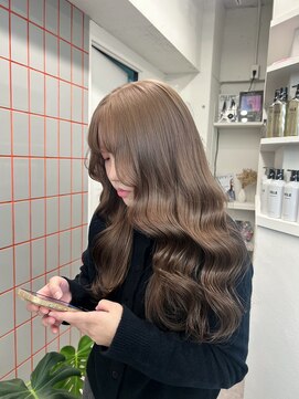 ペレ 渋谷(PELE) ミディアムヘア/暗めカラー/グランマッシュ/渋谷