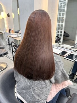 ロンドポレール 北千住(Lond polaire) くすみベージュ/細めハイライト/ショート/白髪ぼかし/前髪