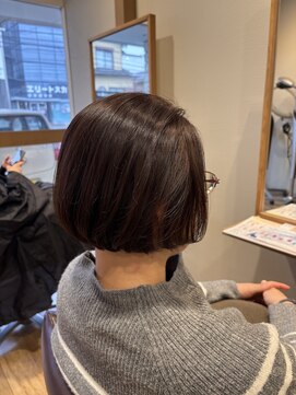 ミニボブ×ココアブラウン