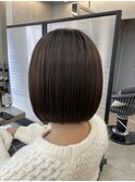 ボブスタイル×縮毛矯正