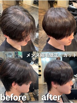 エノア 青山(ENORE) メンズ縮毛矯正/曲がる縮毛矯正/メンズ髪質改善/メンズカット