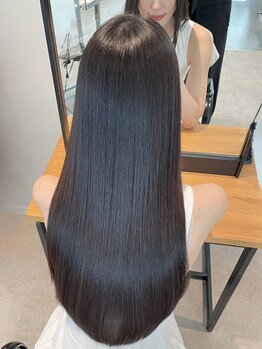 ヘアー ミッション 心斎橋店(hair Mission)の写真/まっすぐになりすぎない自然な仕上がりに◇憧れのナチュラルストレートは≪hair Mission≫におまかせ◎