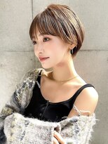 ギークス(GEEKS) 【GEEKS渋谷】ウォームベージュ/春カラー/大人ショートボブ/小顔