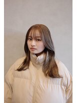 モネ 栄 久屋大通店(monet)&nbsp;韓国風ミルクティーベージュブラウンカラーグレージュカラー