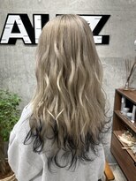 オルズ 渋谷(ALLZ) ハイトーンミルクティーダブルカラーケアブリーチケアカラー