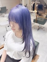 デイズ(days) ロングレイヤーカット/ネイビーブルーカラー