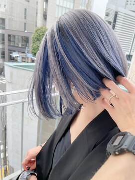 サイ(sai) 【sai】シルバーブルーインナーカラー