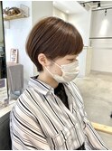 マッシュバング 耳掛けショート マッシュショート