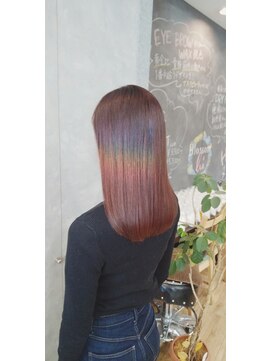 ブロッサム 東中野店 20代髪質改善カラーピンクベージュ艶感ストレート