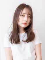 ハバナ 渋谷(HAVANA) 20代30代大人可愛い斜めバンググレージュカラー/レイヤーカット