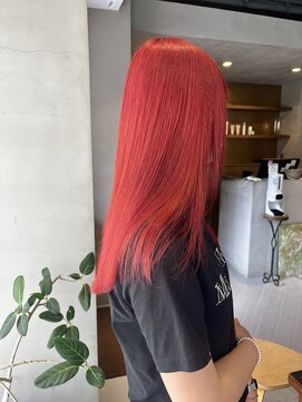 ヘアー アイス ルーチェ(HAIR ICI LUCE) チェリーレッド暖色カラーブリーチカラー艶カラー/中西