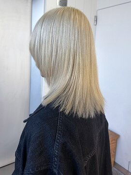 アルバム 銀座(ALBUM GINZA) ブロンドカラー_グレージュカラーシルキーベージュ_ba460441