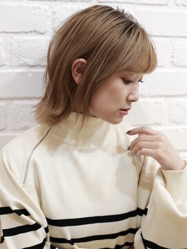 デイジー インデックスヘア 大島店(DAISY index hair) 大人可愛いウルフボブ20代30代40代くびれヘア外ハネボブブリーチ