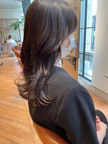 ビュートリアム265(BEAUTRIUM 265)&nbsp;ミディアム/くびれレイヤー/レイヤーカット/顔周りカット/銀座