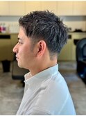 マッシュショート黒髪スタイルアッシュカラー