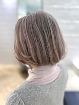 ステア ケース(stair case)&nbsp;活かせるものはなんでも活かそう♪　地毛×グレー&ピンクmix