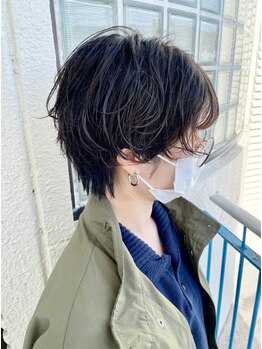 ジュニーバイユイマァル(JUNNY by YUIMARL)の写真/【倉敷駅徒歩6分】メンズライクなショートパーマなら《JUNNY 》で♪ツイストスパイラルなどパーマも◎